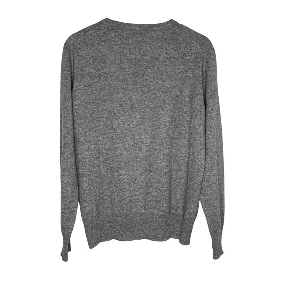 Soft Goat 100% Cashmere Long Sleeve Crew Neck Jumper Sweater Gray Medium - Picture 8 of 10